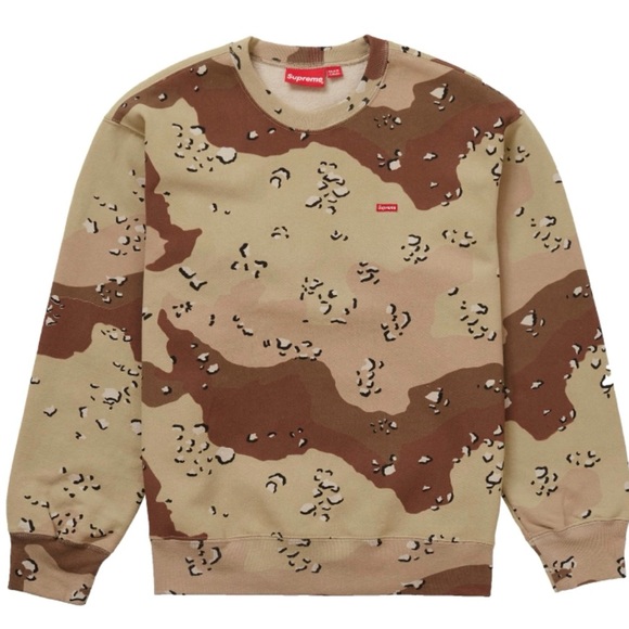 Supreme Other - Supreme Small Box Crewneck Chocolate Chip Camo 🤎